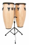 LP Aspire LPA647-AW 11 & 12 Congo Set with Stand (Natural Wood)