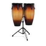 LP Aspire LPA647-VSB 11 & 12 Conga Set with Stand (Vintage Sunburst)