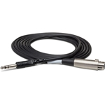 Hosa Balanced Interconnect Cable XLR3F to 1/4 in TRS - 10 ft