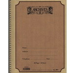 Archives 10 Stave 48 Pages - Spiral Manuscript Book