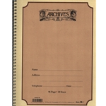 Archives 10 Stave 96 Pages - Spiral Manuscript Book