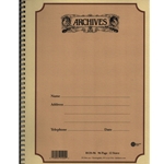 Archives 12 Stave 96 Pages - Spiral Manuscript Book
