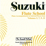 Suzuki Flute School, Vol. 5, 7, 9, and 11 - Piano Accomp. CD Only