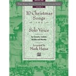 10 Christmas Songs for Solo Voice, Medium Low - Book Only