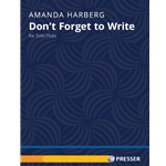 Don't Forget to Write - Flute Unaccompanied