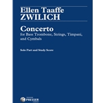 Concerto for Bass Trombone, Strings, Timpani and Cymbals - Solo Part and Study Score