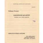 Saxophone Quartet - Score and Parts