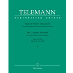 6 Canonic Sonatas, Op. 5, Volume 1 - Flute (or Violin) Duet