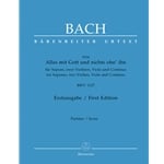 Alles mit Gott und nichts ohn' ihn, BWV 1127 - Soprano Voice, Strings, and Continuo (Score)