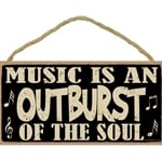 Music Is A Blast Wood Sign