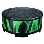 Gathering Drum, Green And Clean™, 18" Diameter, 6.5" Height, Green