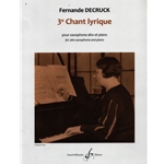 Chant Lyrique No. 3 - Alto Sax and Piano