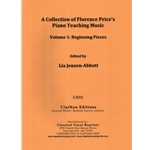 Collection of Florence Price's Piano Teaching Music Volume 1 : Beginning Pieces