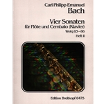 4 Sonatas, Wq. 83-86, Book 2 - Flute and Piano