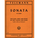 Sonata in A Minor - Flute, Oboe, and Piano (or Violin Duet with Piano)