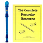 MPI Prism 2-pc Blue Recorder & Recorder Resource Kit Book