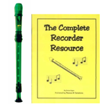MPI Prism 2-pc Green Recorder & Recorder Resource Kit Book