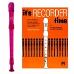 MPI Prism 2-pc Purple Recorder & It's Recorder Time Book