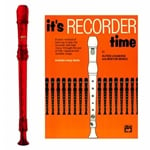 MPI Prism 2-pc Red Recorder & It's Recorder Time Book