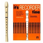 MPI Antiqua 2-pc Recorder & It's Recorder Time Book