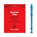 Candy Apple 2-pc Blue Recorder & Recorder Time Book