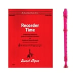 Candy Apple 2-pc Purple Recorder & Recorder Time Book