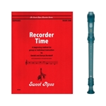 Yamaha 3-pc Blue Recorder & Recorder Time Book