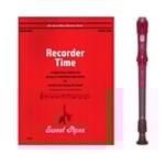 Yamaha 3-pc Pink Recorder & Recorder Time Book
