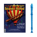 Candy Apple 2-pc Blue Recorder & Trophy Recorder Method Book