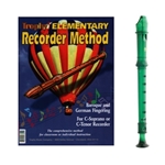 Candy Apple 2-pc Green Recorder & Trophy Recorder Method Book