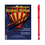 Candy Apple 2-pc Red Recorder & Trophy Recorder Method Book