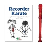 Canto 1-pc Red Recorder & Recorder Karate Book