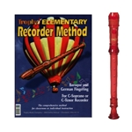 Canto 1-pc Red Recorder & Trophy Recorder Method Book