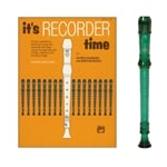 Canto 1-pc Green Recorder & It's Recorder Time Book