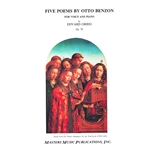 Five Poems by Otto Benzon, Op.70 - Voice and Piano