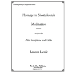 Meditation and Homage to Shostakovich - Alto Sax and Cello