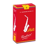 Vandoren JAVA Red Alto Saxophone Reeds - 10 Count Box