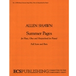 Summer Pages - Flute, Oboe, and Harpsichord