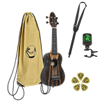 Keiki K3-WEB Soprano Ukulele Pack - White Ebony