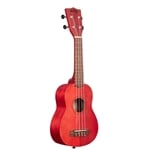 Kala Watercolor Meranti Soprano Ukulele - Adobe Red