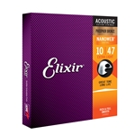 Elixir 16002 Phosphor Bronze Extra Light (.010 - .047) Acoustic Guitar Strings with Nanoweb Coating