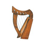 Miniature 5-string Celtic Harp