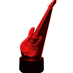 Electric Bass 3D LED Lamp