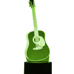 D-28 Guitar 3D LED Lamp
