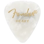 Fender Premium Celluloid Picks, 351 Shape - Heavy, White Moto, 12-Pack