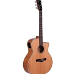 Tagima TW-29 EQ Medium Jumbo Cutaway A/E Guitar - Natural Satin