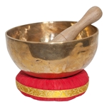 DOBANI 6.5" Bronze Singing Bowl with Mallet and Cushion