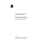 Zwei Kleine Lieder (2 LIttle Songs) - Medium Voice and Piano