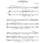 2 Preludes - Alto Sax and Piano
