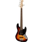 Squier Affinity Series 5-String Jazz Bass V, Laurel Fingerboard, Black Pickguard, 3-Color Sunburst